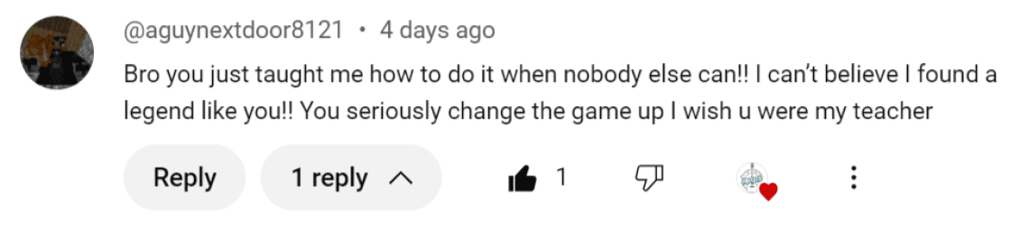 youtube comment 7